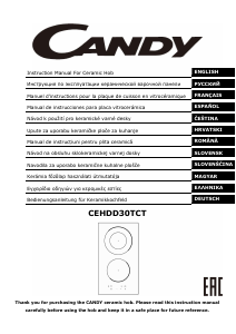 Manual Candy CEHDD30TCT Plită