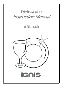 Handleiding Ignis ADL 440 Vaatwasser