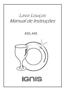 Manual Ignis ADL 440 Máquina de lavar louça