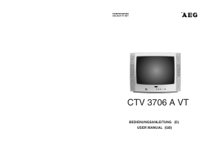 Bedienungsanleitung AEG CTV 3706 A VT Fernseher