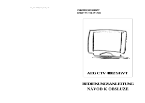 Manuál AEG CTV 4802 ST Televize