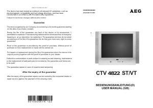 Manual AEG CTV 4822 ST Television