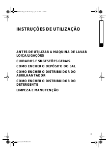 Manual Ignis ADL 932 WH Máquina de lavar louça