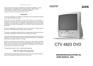 Bedienungsanleitung AEG CTV 4823 DVD Fernseher