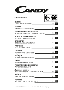 Instrukcja Candy WATCH-TOUCH Piekarnik
