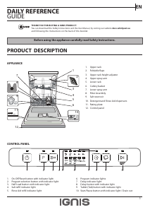 Manual Ignis AFC 2C24 Dishwasher