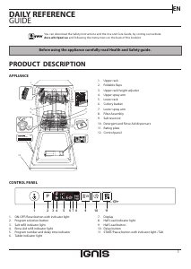 Manual Ignis ASIC 3M19 Dishwasher