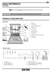 Manual Ignis GBE 1B19 B Dishwasher