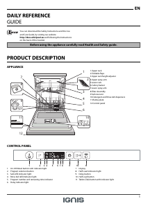 Manual Ignis GIC 3C26 Dishwasher