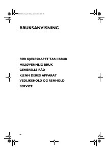 Bruksanvisning Ignis AFE 275-K Fryser