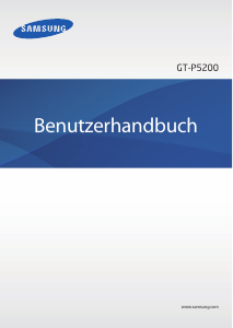 Bedienungsanleitung Samsung GT-P5200 Tablet