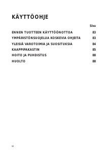 Käyttöohje Ignis AFE 276 Pakastin