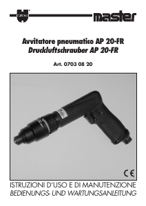 Manuale Würth AP 20-FR Avvitatore pneumatico