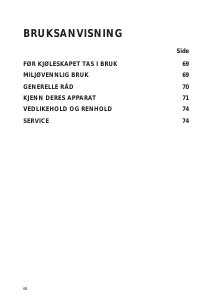 Bruksanvisning Ignis AFE 276 Fryser
