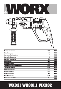 Bedienungsanleitung Worx WX332 Bohrhammer