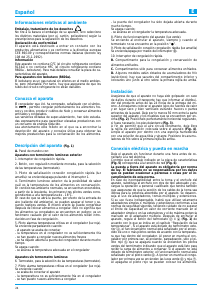 Manual de uso Ignis AFE 549/G Congelador