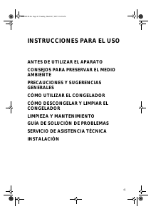 Manual de uso Ignis CV S75 AP Congelador