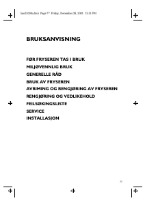 Bruksanvisning Ignis CVB 13 Fryser