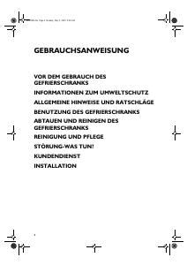Bedienungsanleitung Ignis CVB S6 Gefrierschrank