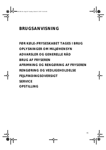 Brugsanvisning Ignis CVB S65/1 Fryser