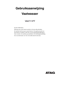 Mode d’emploi ATAG VA6711PT Lave-vaisselle