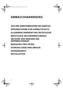 Bedienungsanleitung Ignis CVB S85/1 Gefrierschrank