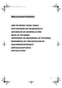 Brugsanvisning Ignis CVC 29 Fryser