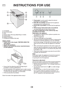 Manual Ignis SF 251 Freezer