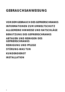 Bedienungsanleitung Ignis TF 153 Gefrierschrank