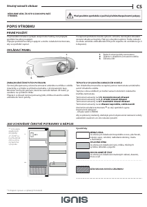 Manuál Ignis ARL 12GS1 Lednice s mrazákem