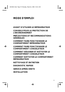 Mode d’emploi Ignis ARL 704 Réfrigérateur combiné