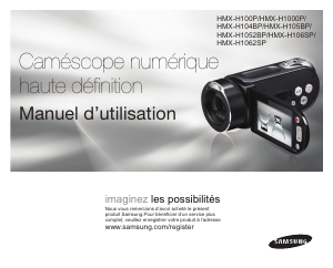 Mode d’emploi Samsung HMX-H100 Caméscope