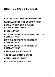 Manual Ignis CBA 281/AL Fridge-Freezer