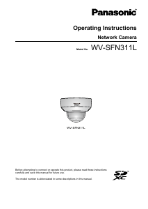 Handleiding Panasonic WV-SFN311L IP camera