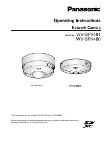 Manual Panasonic WV-SFN480 IP Camera