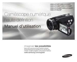 Mode d’emploi Samsung HMX-H105 Caméscope