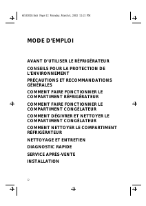 Mode d’emploi Ignis DPA 265 R/M Réfrigérateur combiné