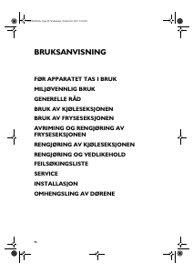 Bruksanvisning Ignis DPA 26/1 Kjøle-fryseskap