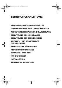 Bedienungsanleitung Ignis DPA 26/1 Kühl-gefrierkombination