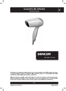 Instrukcja Sencor SHD 40G Suszarka do włosów
