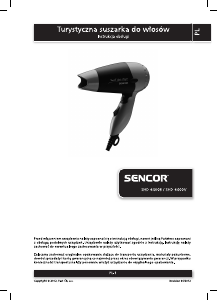 Instrukcja Sencor SHD 6400B Suszarka do włosów