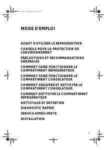 Mode d’emploi Ignis DPC 21 Réfrigérateur combiné