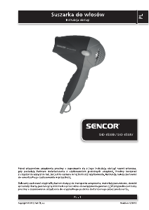 Instrukcja Sencor SHD 6503B Suszarka do włosów