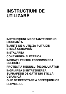 Manual Ignis AKL 7010 NE Plită