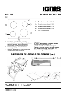 Manuale Ignis AKL 702 IX Piano cottura
