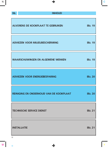 Handleiding Ignis AKL 732/NA Kookplaat