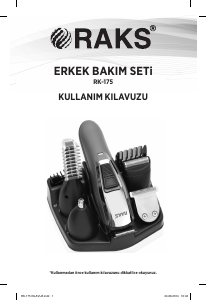 Kullanım kılavuzu Raks RK-175 Saç kesme makinesi