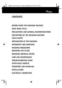 Manual Ignis AWM 256 Washing Machine