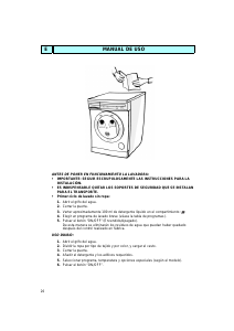 Manual de uso Ignis AWP 010 Lavadora