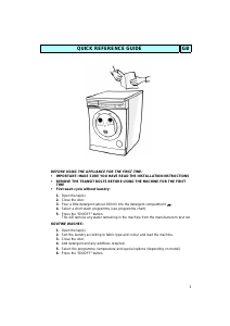 Manual Ignis AWP 027/1 Washing Machine